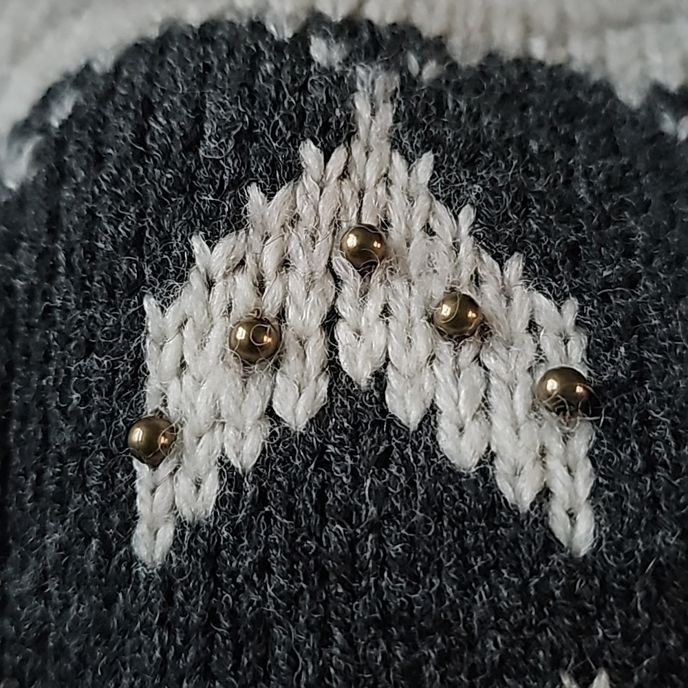 J. Jill Women's Front Fair Isle Chunky Cardigan sz small - Picture 7 of 8